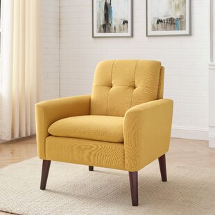 Pale best sale yellow armchair